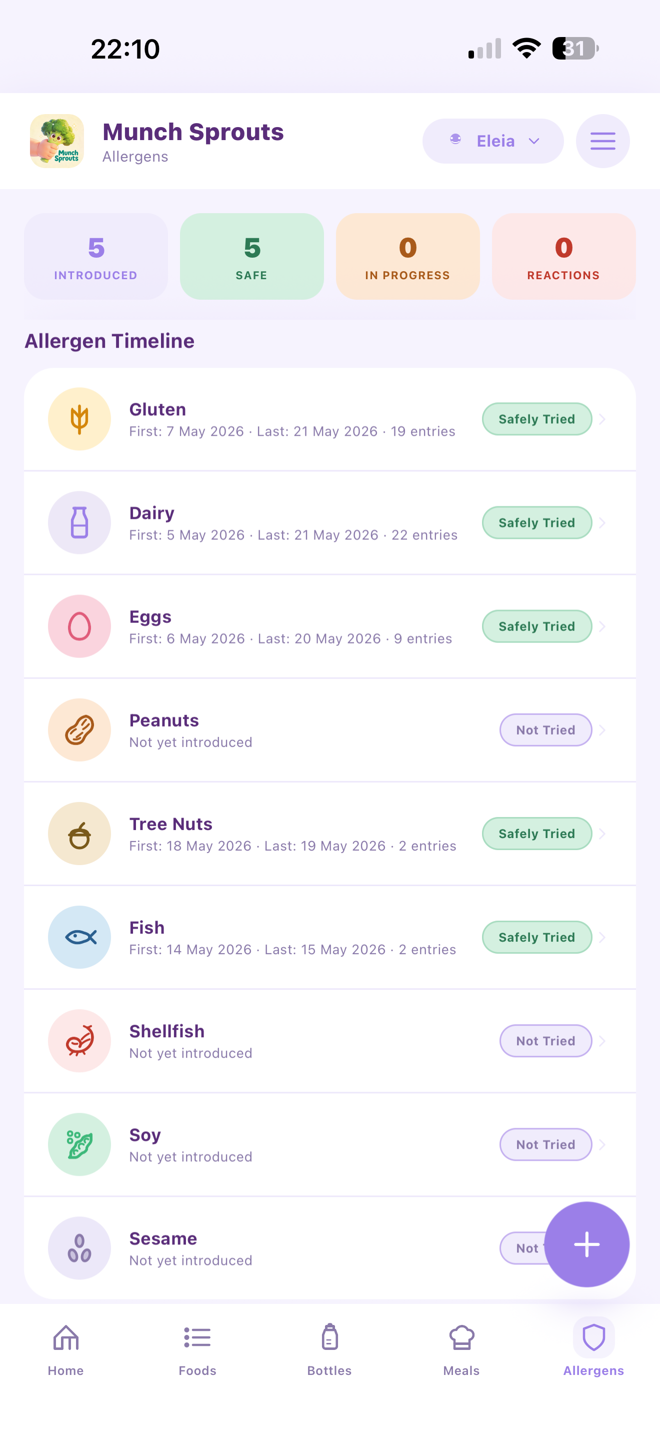 Safety guide screen
