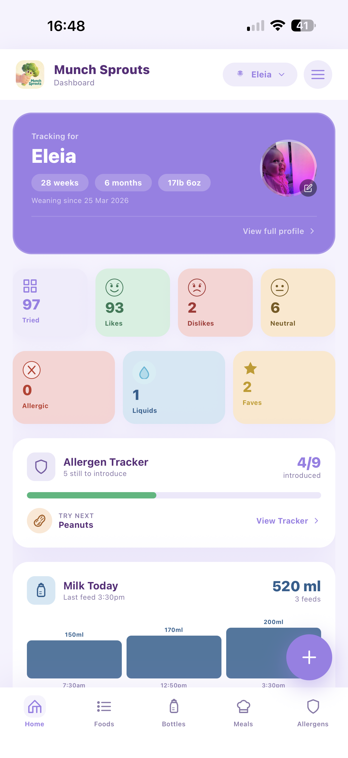Munch Sprouts app